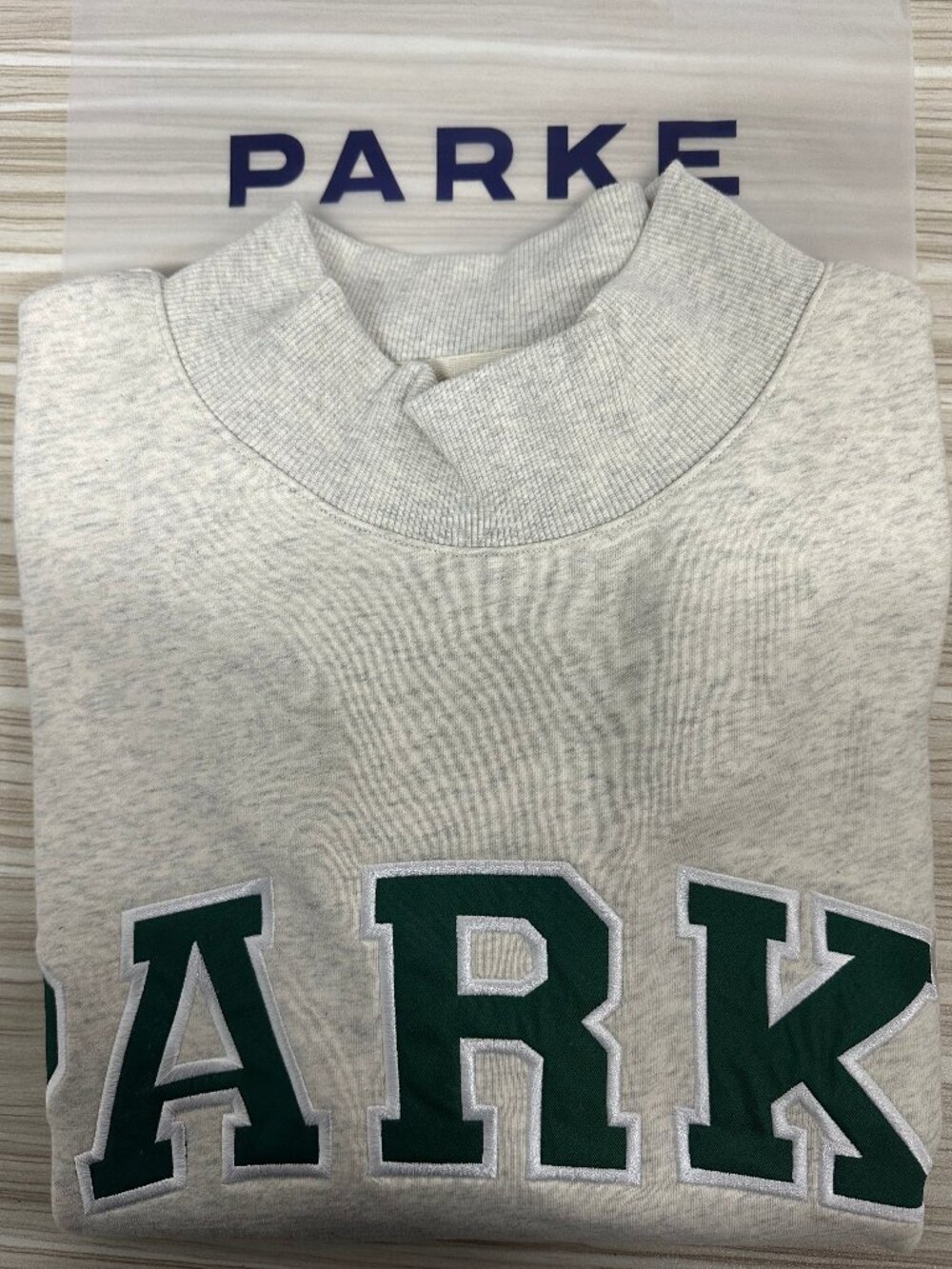 PARKE Varsity Mock Neck Sweatshirt
